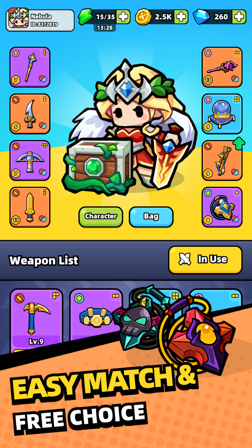 Weapon Master: Backpack Battle 截图 5